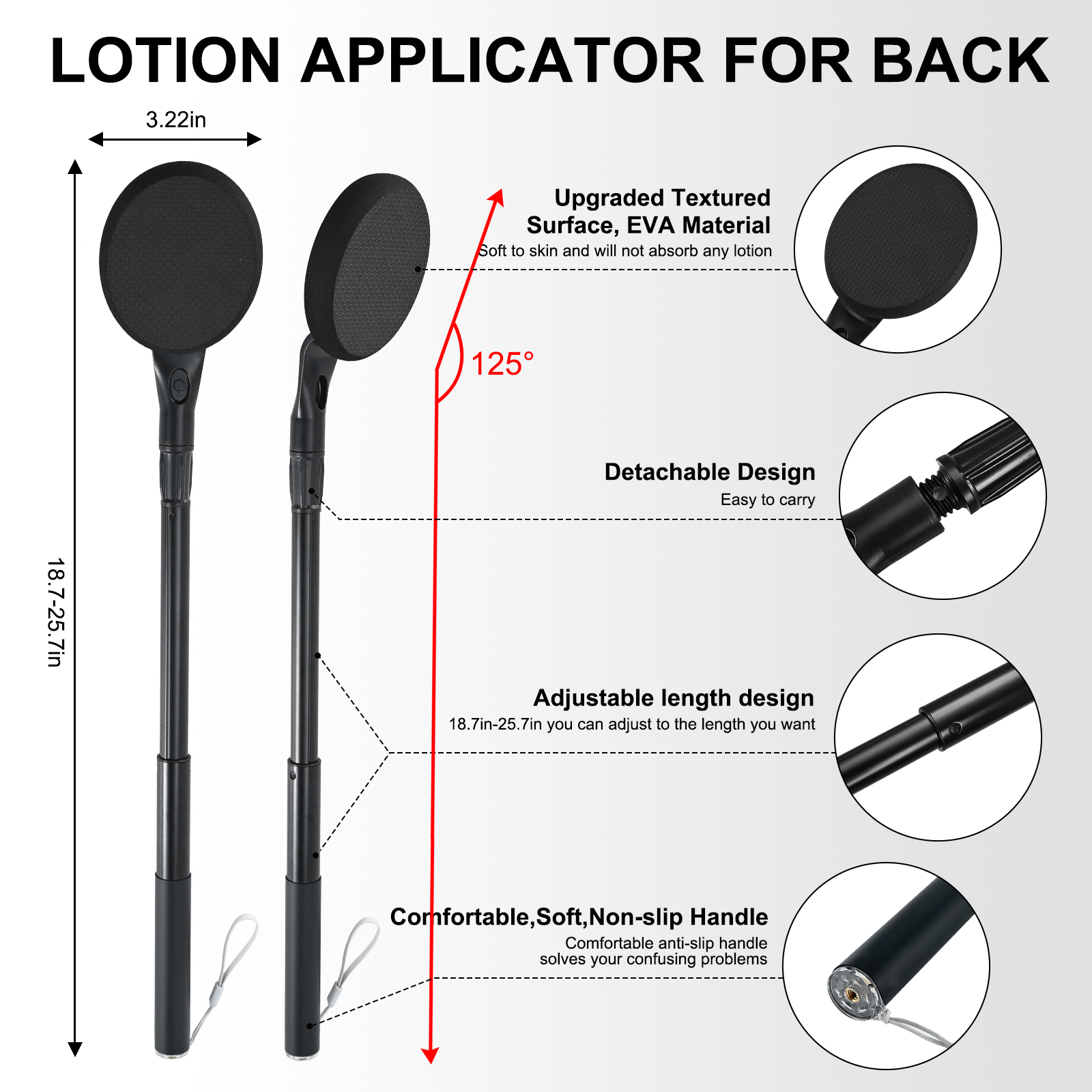 BTideas Lotion Applicator for Back,25.7